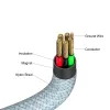 Verbatim Sync & Charge Magnetic Cable USB-C į USB-C 60W 120 cm mėlyna