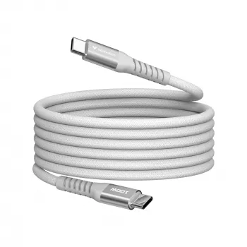 Verbatim Sync & Charge Magnetic Cable - 100W USB-C į USB-C 120 cm Pilka