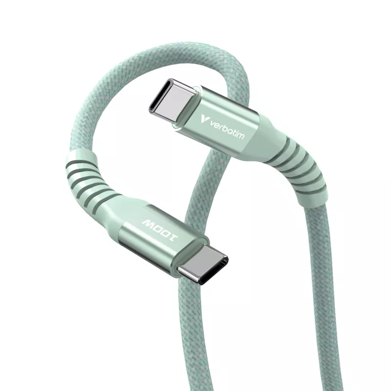 Verbatim Sync & Charge Magnetic Cable - 100W USB-C į USB-C 120 cm Žalia
