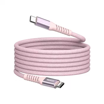 Verbatim Sync & Charge Magnetic Cable USB-C į USB-C 100W 120 cm Rožinis