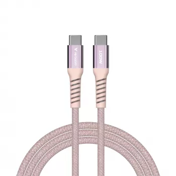 Verbatim Sync & Charge Magnetic Cable USB-C į USB-C 100W 120 cm Rožinis