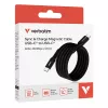 Verbatim Sync & Charge Magnetic Cable USB-C į USB-C 60W 120 cm juoda