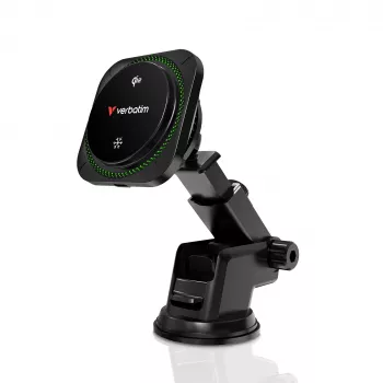 Verbatim Charge 'n' Drive Qi2 belaidis magnetinis automobilinis įkroviklis RGB