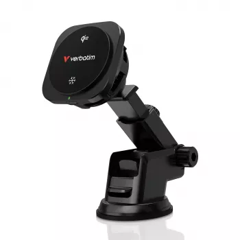 Verbatim Charge 'n' Drive Qi2 belaidis magnetinis automobilinis įkroviklis su aušinimu, USB, 1 m, juodas