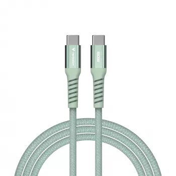 Verbatim Sync & Charge Magnetic Cable - 60W USB-C į USB-C 120 cm Žalia