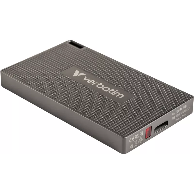 Verbatim Metal Mini SSD USB-C 3.2 Gen 2x2 512 GB pilka