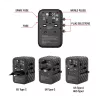 Verbatim UTA-05 65W GaN III universalus kelioninis adapteris su 2 x USB-C PD & QC 4+ ir 2 x USB-A prievadais
