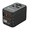 Verbatim UTA-05 65W GaN III universalus kelioninis adapteris su 2 x USB-C PD & QC 4+ ir 2 x USB-A prievadais