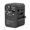Verbatim UTA-05 65W GaN III universalus kelioninis adapteris su 2 x USB-C PD & QC 4+ ir 2 x USB-A prievadais