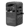Verbatim UTA-06 100W GaN III Universalus kelioninis adapteris su 2 x USB-C PD & QC 4+ ir 2 x USB-A QC 3.0 prievadais