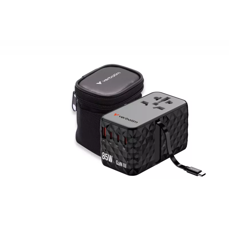 Verbatim Charge 'n' Travel Diamond 85W ištraukiamas laidas CNT-02