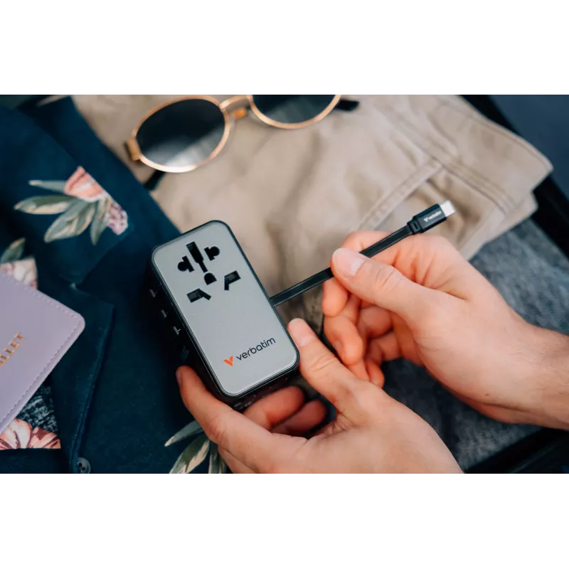 Verbatim Charge 'n' Travel Diamond 85W ištraukiamas laidas CNT-02