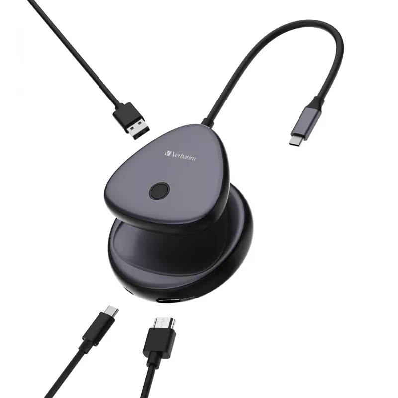 Verbatim Share My Screen USB-C belaidis ekrano adapteris 4K su stoteliu WDA-02