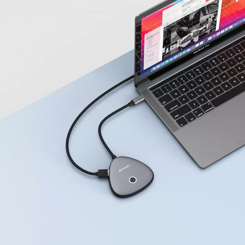 Verbatim Share My Screen USB-C belaidis ekrano adapteris 4K su stoteliu WDA-02