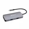 Verbatim CMH-05 USB-C 5 prievadų daugiafunkcis stotelės adapteris, 5000 Mbit/s, sidabrinis