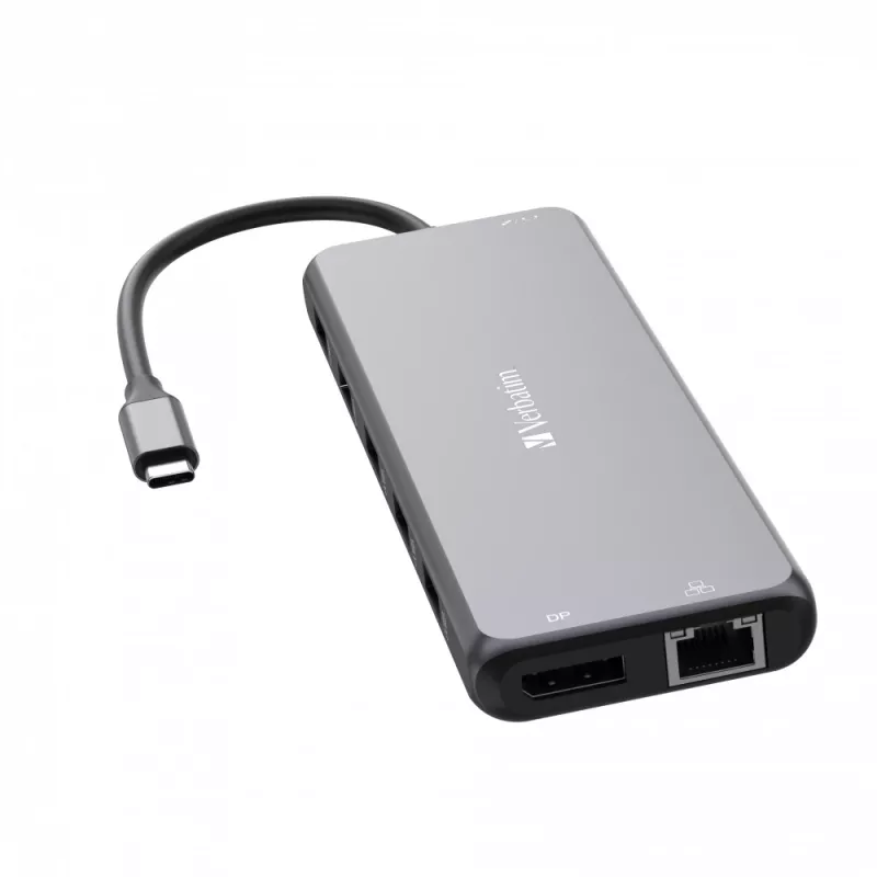 Verbatim CMH-13 USB Type-C Hub 13 prievadų, sidabrinis, 10 Gbit/s