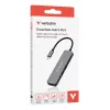 Verbatim USB-C Essentials Multiport Hub 6 prievadai: HDMI, USB-C PD, USB-A 3.2 Gen 1, USB-A, SD ir microSD
