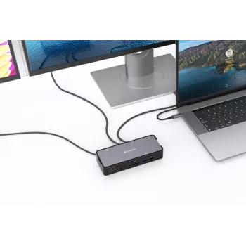 Verbatim CDS-15 Prizė su USB 3.2 Gen 1 (3.1 Gen 1) Type-C, juoda, pilka