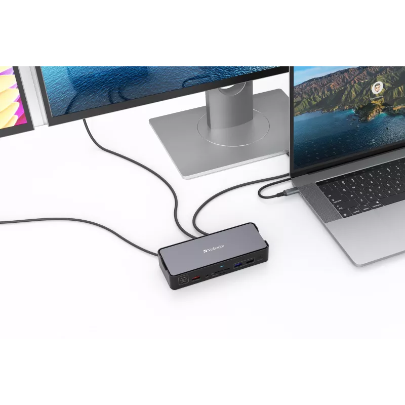 Verbatim CDS-15 Prizė su USB 3.2 Gen 1 (3.1 Gen 1) Type-C, juoda, pilka