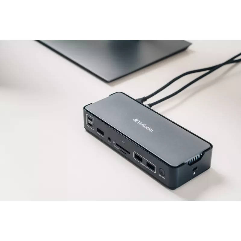 Verbatim CDS-15 Prizė su USB 3.2 Gen 1 (3.1 Gen 1) Type-C, juoda, pilka