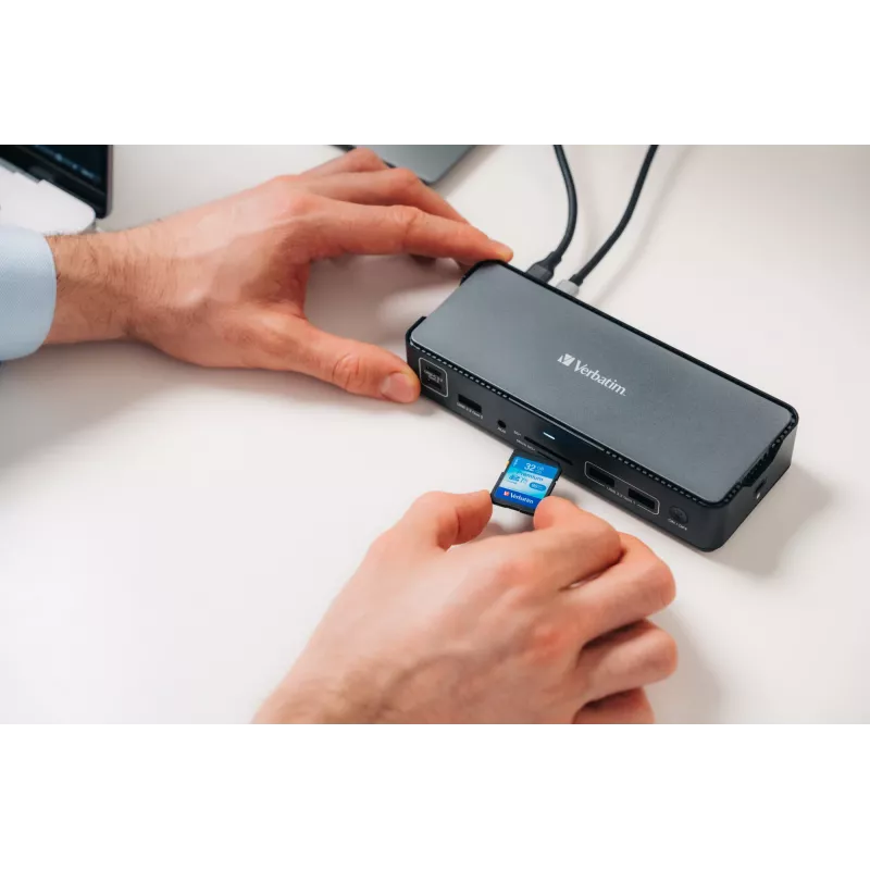 Verbatim CDS-15 Prizė su USB 3.2 Gen 1 (3.1 Gen 1) Type-C, juoda, pilka
