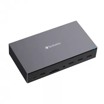 Verbatim CDS-17 Laidinė USB 3.2 Gen 1 (3.1 Gen 1) Type-C stotelė, juoda/pilka