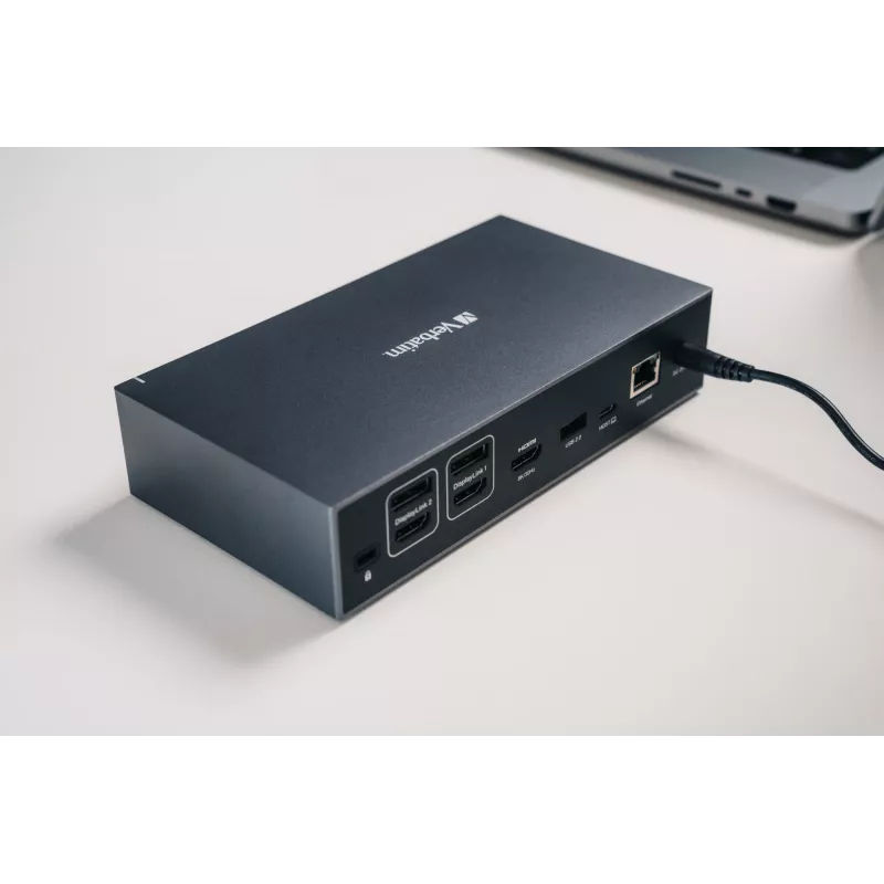 Verbatim CDS-17 Laidinė USB 3.2 Gen 1 (3.1 Gen 1) Type-C stotelė, juoda/pilka