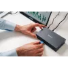 Verbatim CDS-17 Laidinė USB 3.2 Gen 1 (3.1 Gen 1) Type-C stotelė, juoda/pilka