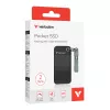 Verbatim Pocket SSD USB 3.2 Gen 2 2TB juodai pilkas