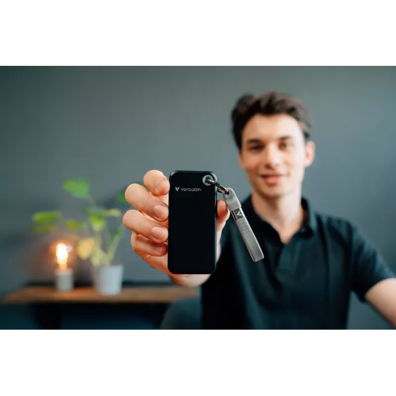 Verbatim Pocket SSD USB 3.2 Gen 2 2TB juodai pilkas