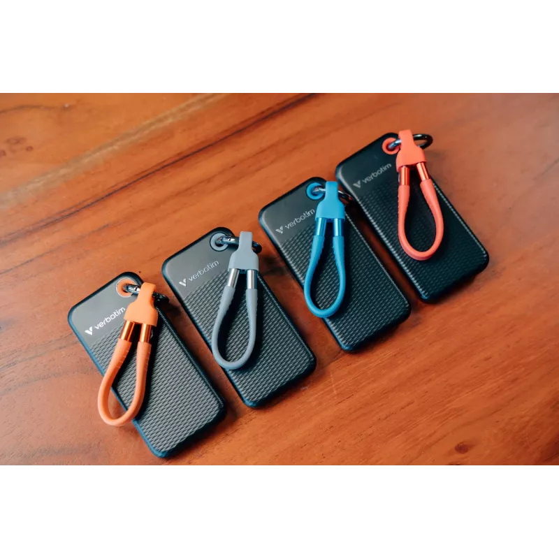 Verbatim Pocket SSD USB 3.2 Gen 2 2TB juoda/oranžinė