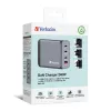 Verbatim GNC-240 GaN įkroviklis 240W su 1 x USB-C 140W / 1 x USB-C 100W / 1 x USB-C 65W / 1 x USB-A QC 3.0 (EU/UK/US)