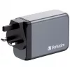 Verbatim GNC-240 GaN įkroviklis 240W su 1 x USB-C 140W / 1 x USB-C 100W / 1 x USB-C 65W / 1 x USB-A QC 3.0 (EU/UK/US)
