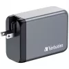 Verbatim GNC-240 GaN įkroviklis 240W su 1 x USB-C 140W / 1 x USB-C 100W / 1 x USB-C 65W / 1 x USB-A QC 3.0 (EU/UK/US)