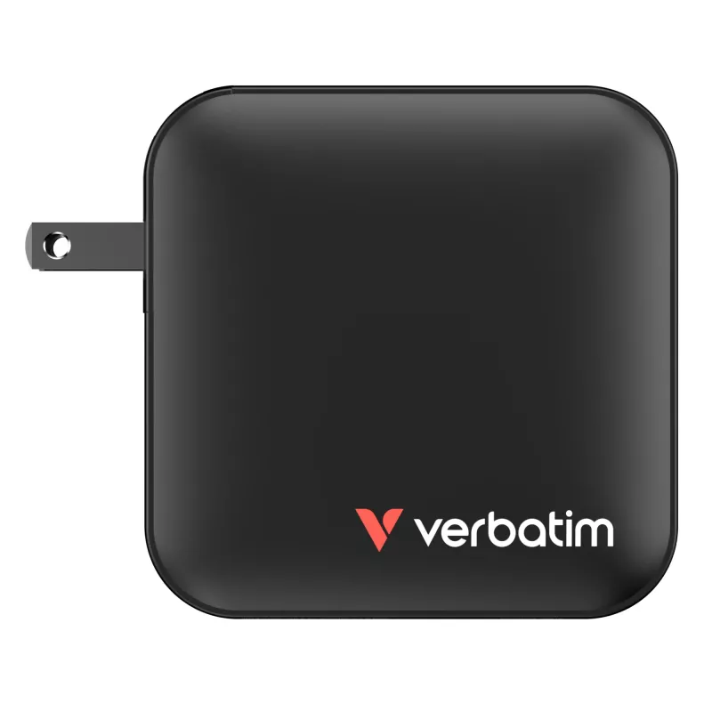 Verbatim Mini GaN įkroviklis 165W 4 prievadai US kištukas su EU ir UK adapteriais