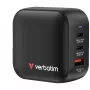 Verbatim Mini GaN Įkroviklis 70W 3 Prievadai US kištukas su EU ir UK adapteriais