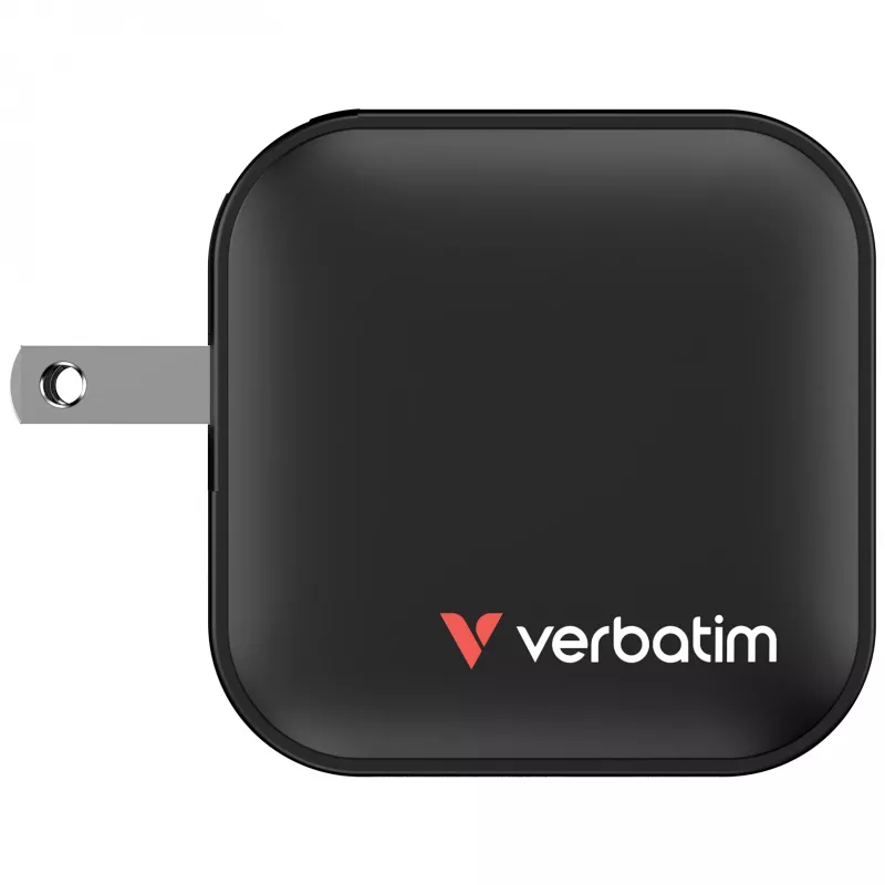 Verbatim Mini GaN Įkroviklis 70W 3 Prievadai US kištukas su EU ir UK adapteriais