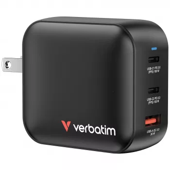 Verbatim GaN 100W universalus greitasis kroviklis, juodas, AC