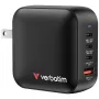 Verbatim Mini GaN Charger 100W 4 prievadai US kištukas su EU ir UK adapteriais