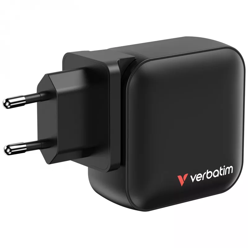 Verbatim Mini GaN Charger 100W 4 prievadai US kištukas su EU ir UK adapteriais