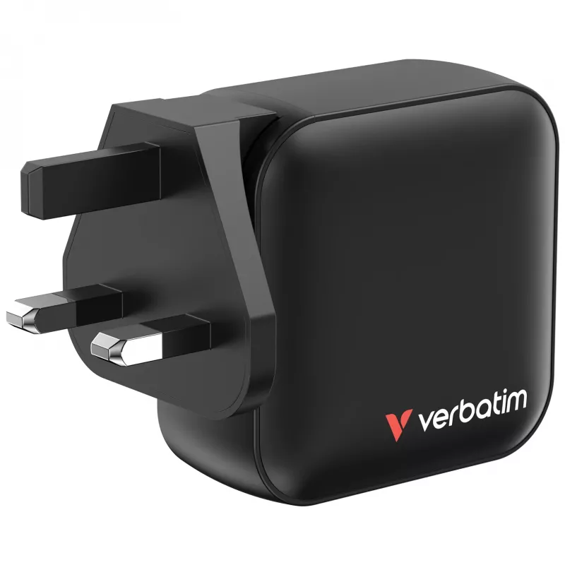 Verbatim Mini GaN Charger 100W 4 prievadai US kištukas su EU ir UK adapteriais