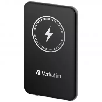 Nešiojamas maitinimo bankas VERBATIM Charge AnA Go 5000mAh magnetinis belaidis, juodas