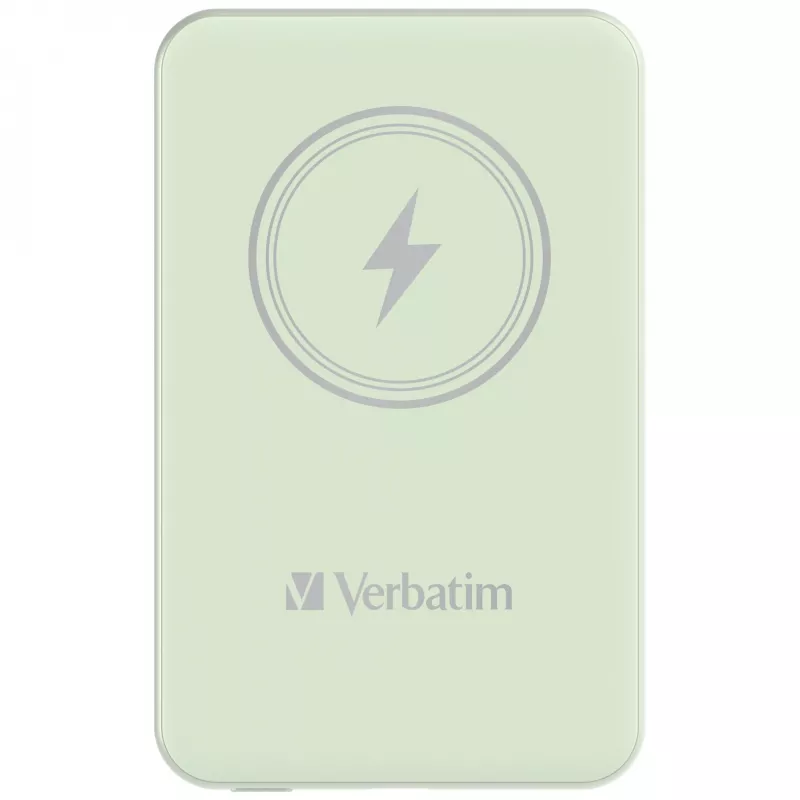 Verbatim Charge 'n' Go belaidė magnetinė Power Bank 5000mAh Žalia