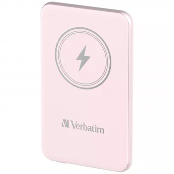 Verbatim Charge 'n' Go belaidis magnetinis powerbank 5000mAh Rožinis