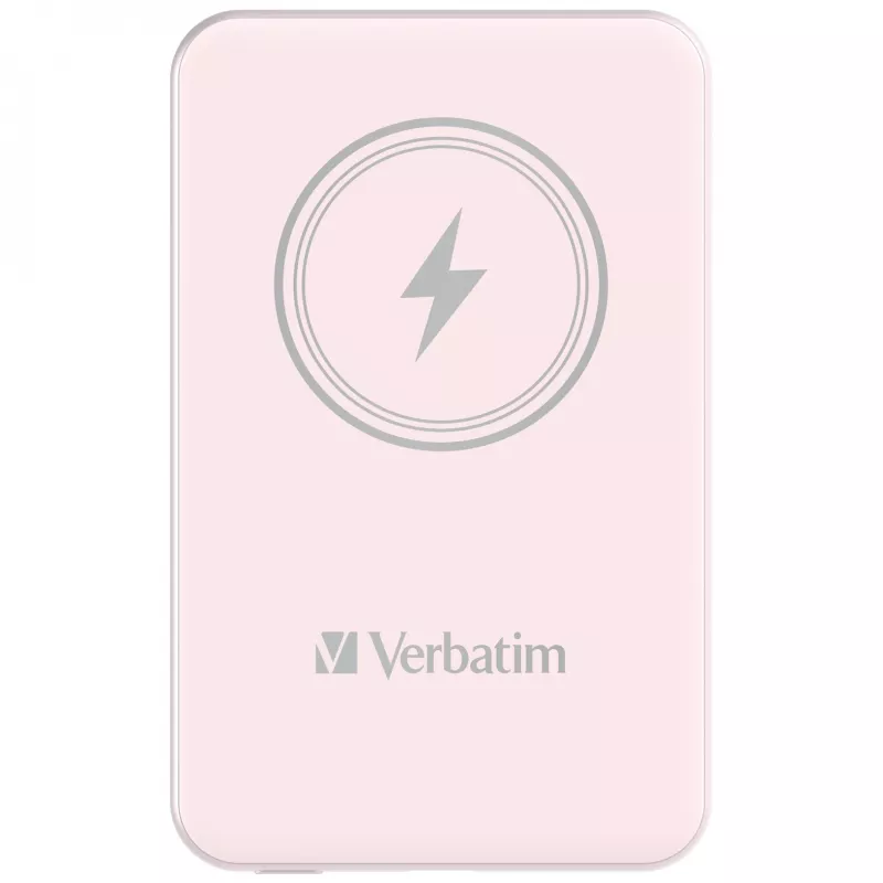 Verbatim Charge 'n' Go belaidis magnetinis powerbank 5000mAh Rožinis