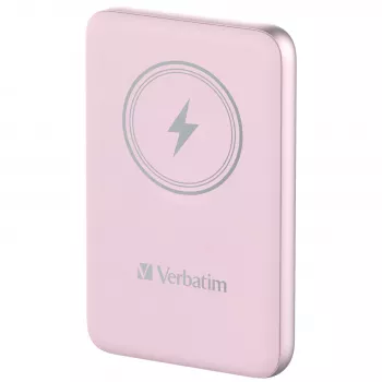 Verbatim Charge 'n' Go belaidis magnetinis power bank 10000 mAh rožinis