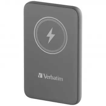 Verbatim Charge 'n' Go belaidis magnetinis powerbankas 10000mAh pilka