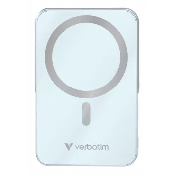 Verbatim Charge 'n' Go belaidė magnetinė Power Bank su stoveliu - 10000 mAh mėlyna