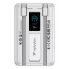 Verbatim Charge'n'Go 2C & Display Power Bank 10000 mAh sidabrinis