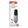 Verbatim Focus belaidis pristatymo įrenginys su raudonu lazeriniu žymekliu, RF, USB, 30 m, juodas, sidabrinis